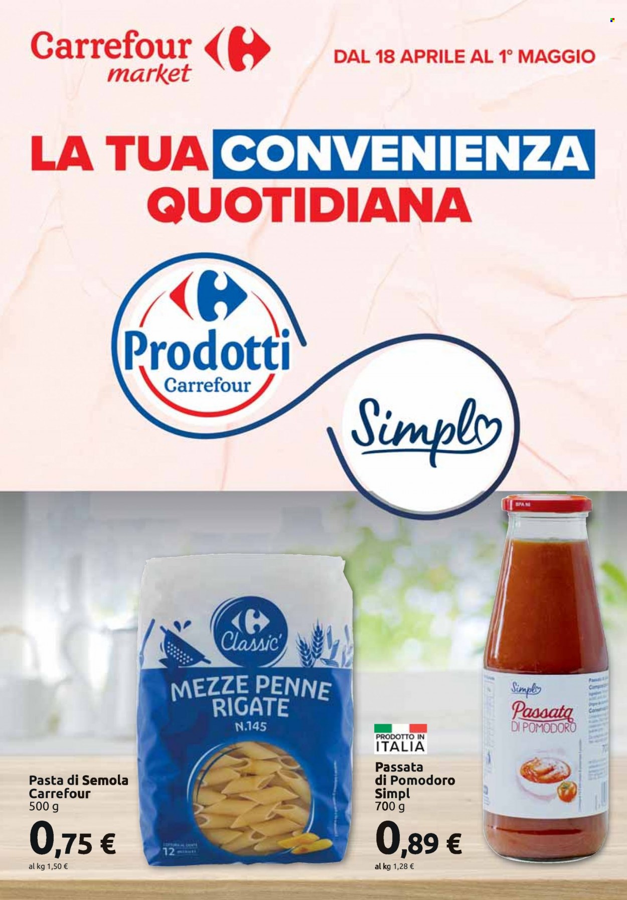 Leták Carrefour - 18.4.2023 - 1.5.2023. Strana 1
