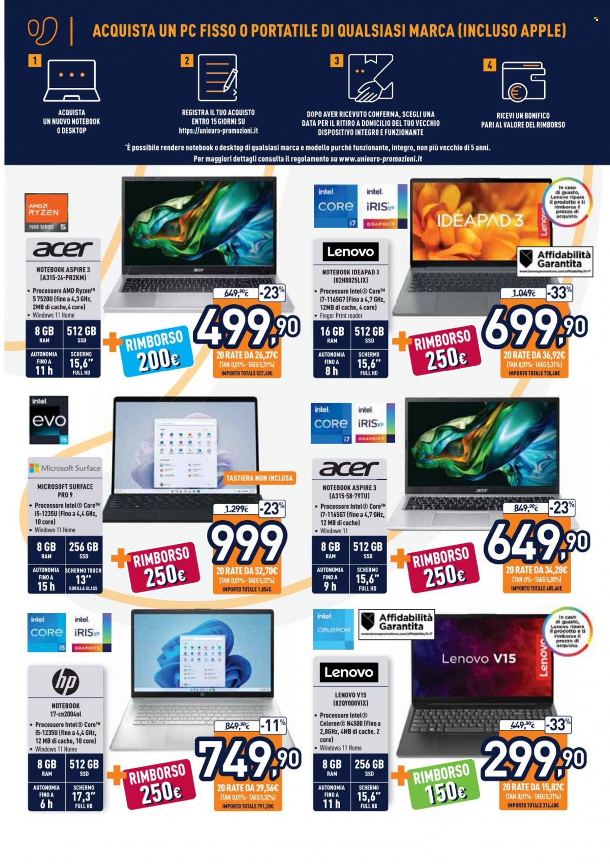 Volantino Unieuro - 14/4/2023 - 27/4/2023. Pagina 2