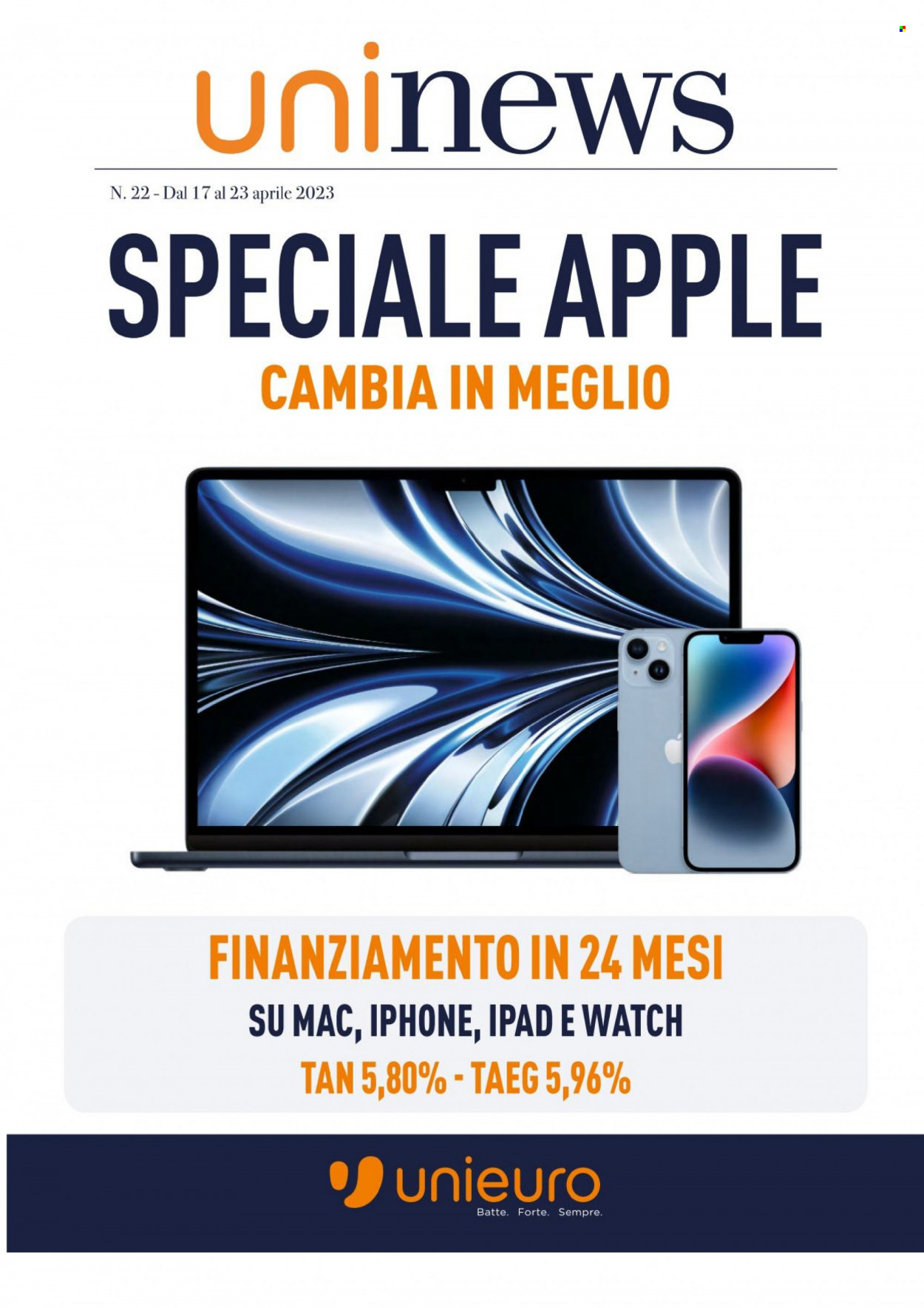 Volantino Unieuro - 17/4/2023 - 23/4/2023. Pagina 1