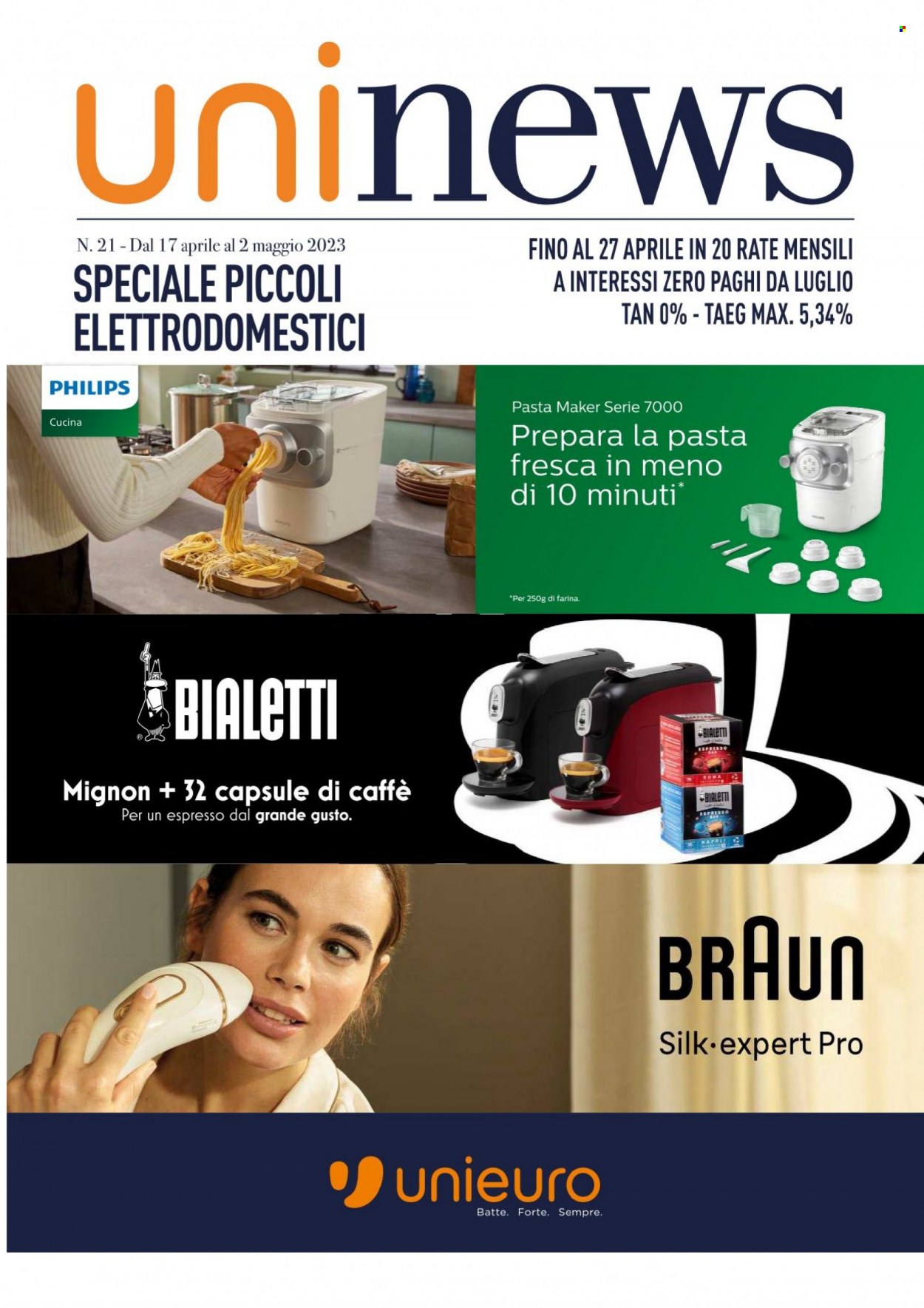 Volantino Unieuro - 17/4/2023 - 2/5/2023. Pagina 1