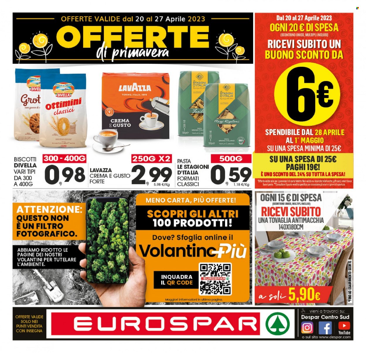 Volantino Eurospar - 20/4/2023 - 27/4/2023. Pagina 1