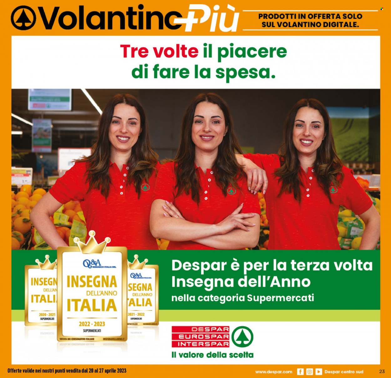 Volantino Eurospar - 20/4/2023 - 27/4/2023. Pagina 23