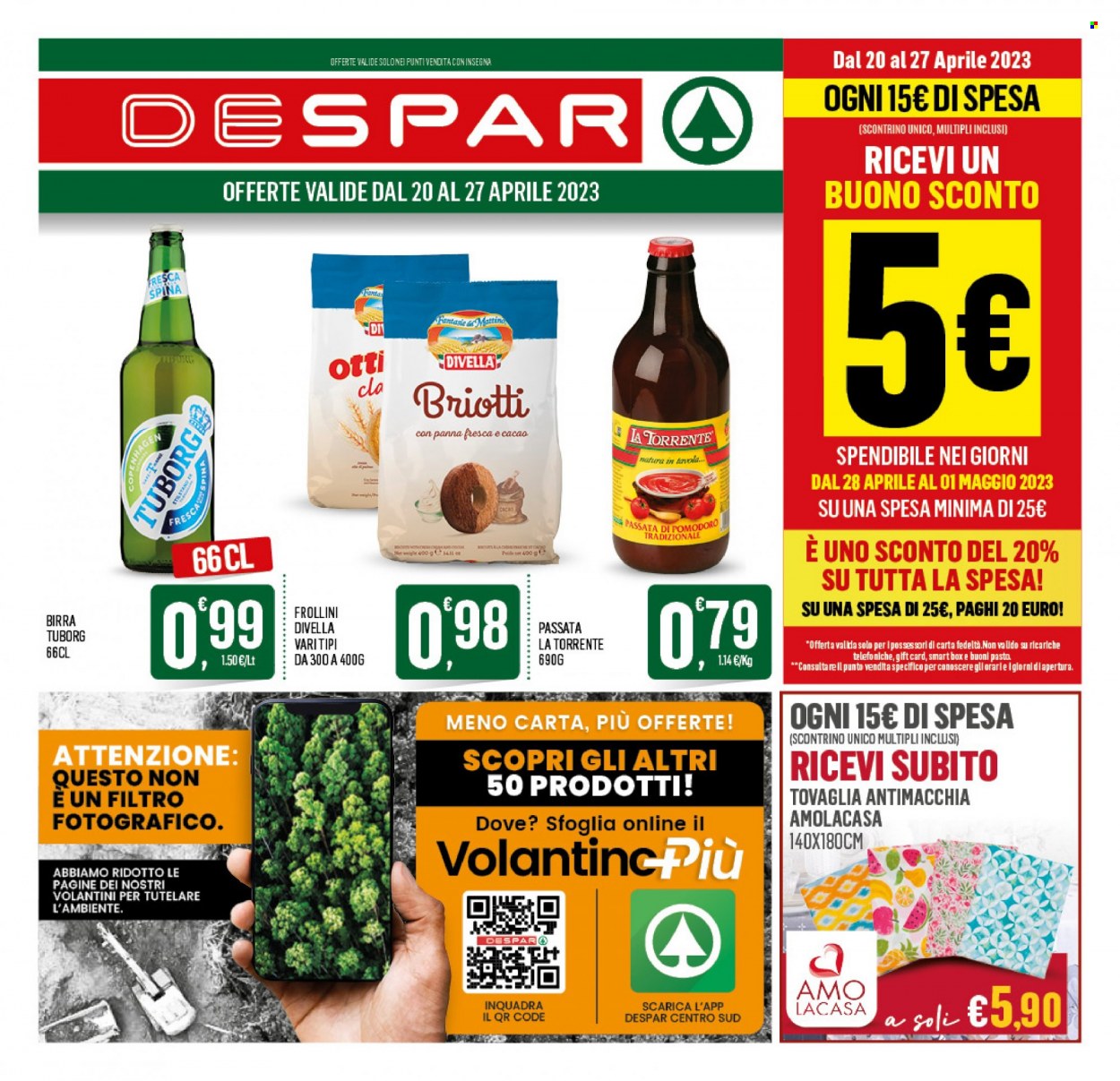 Volantino Despar - 20/4/2023 - 27/4/2023. Pagina 1