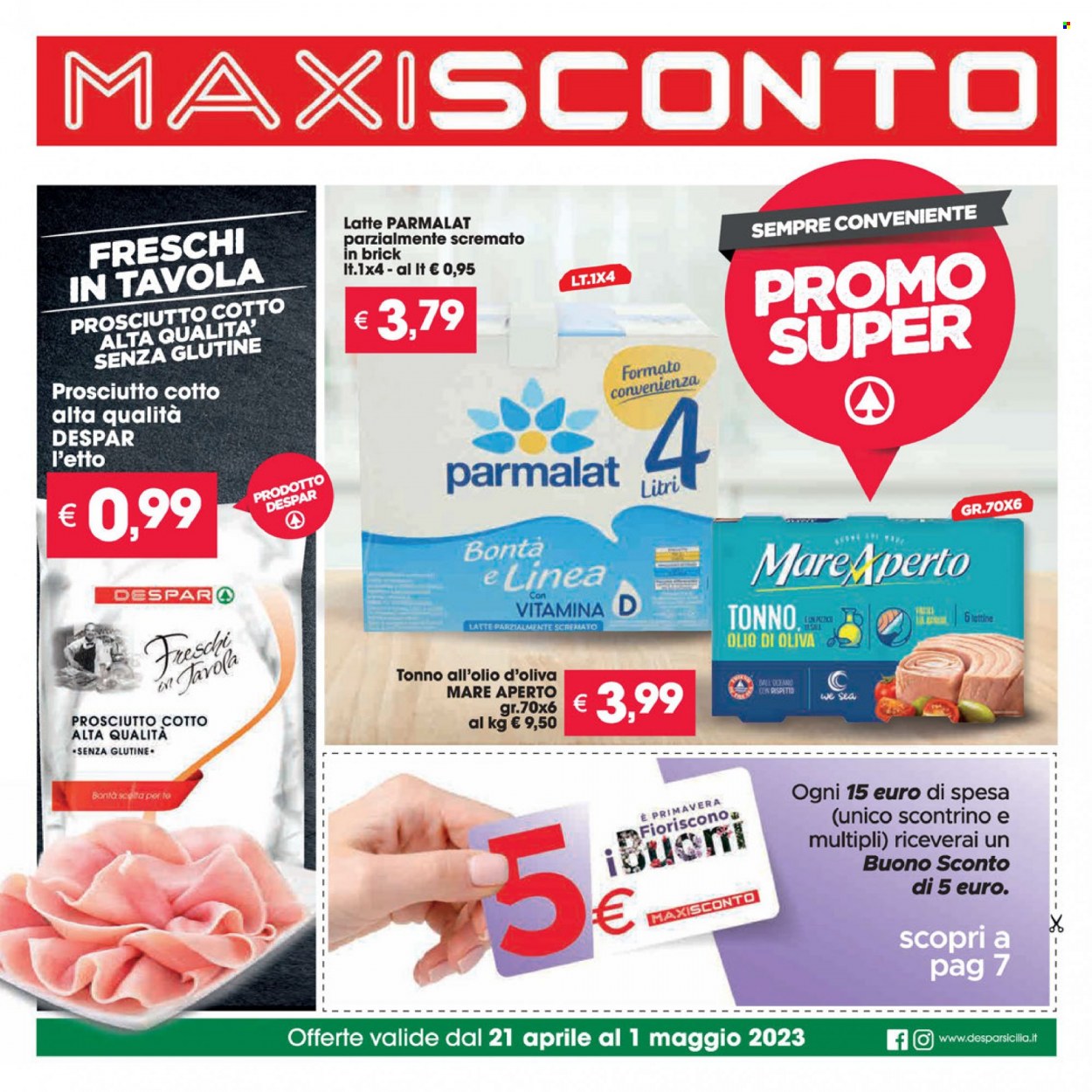 Volantino Despar - 21/4/2023 - 1/5/2023. Pagina 1