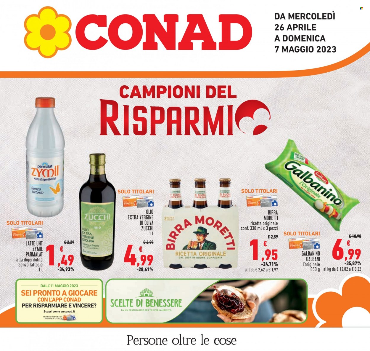 Volantino Conad - 26/4/2023 - 7/5/2023. Pagina 1