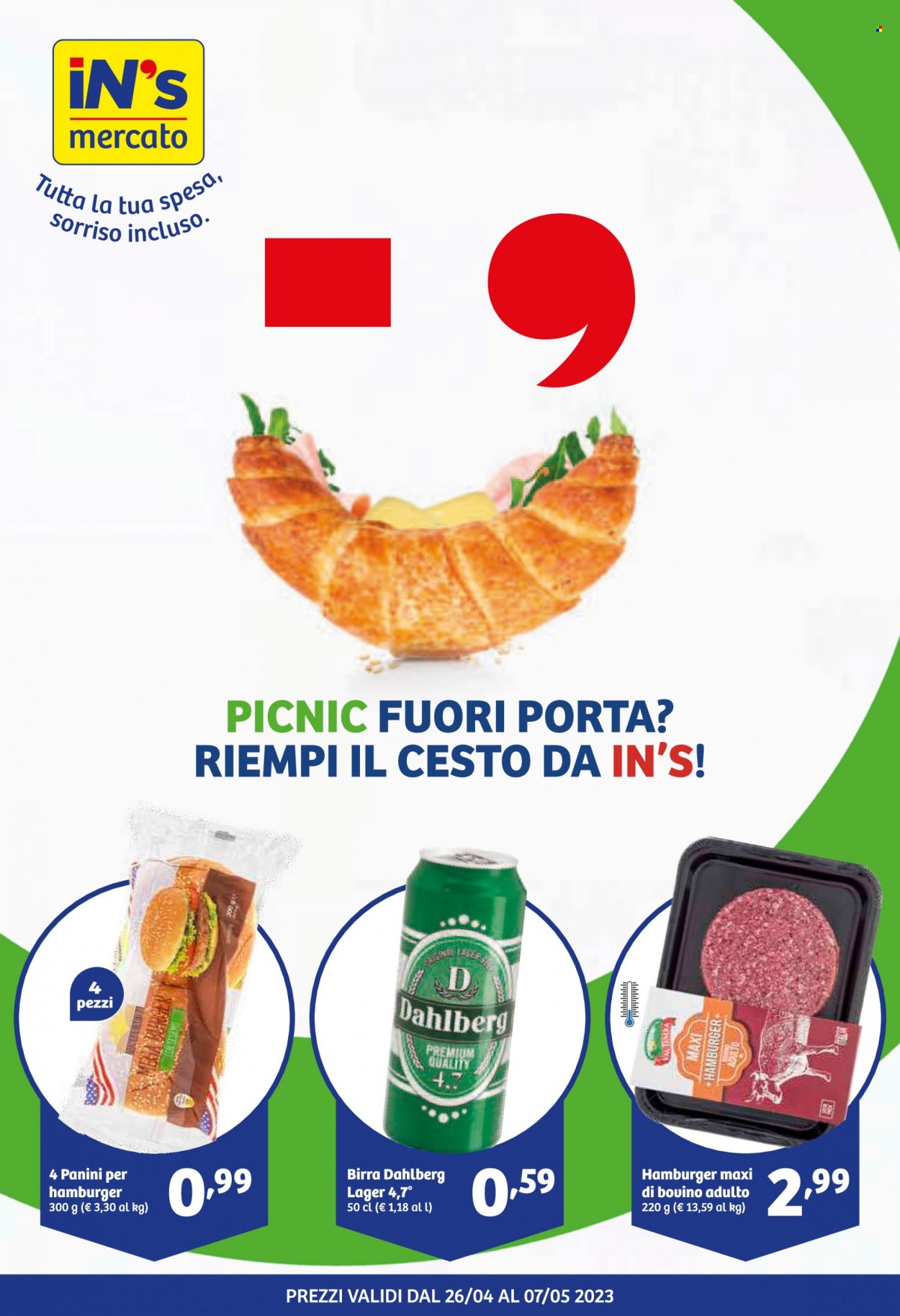 Volantino iN's Mercato - 26/4/2023 - 7/5/2023. Pagina 1