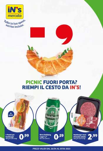 Volantino iN's Mercato - 26/4/2023 - 7/5/2023.