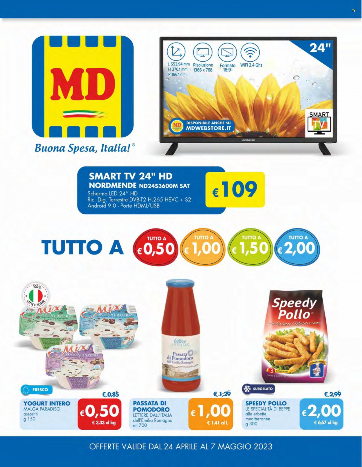 Leták MD Discount - 24.4.2023 - 7.5.2023. Strana 1