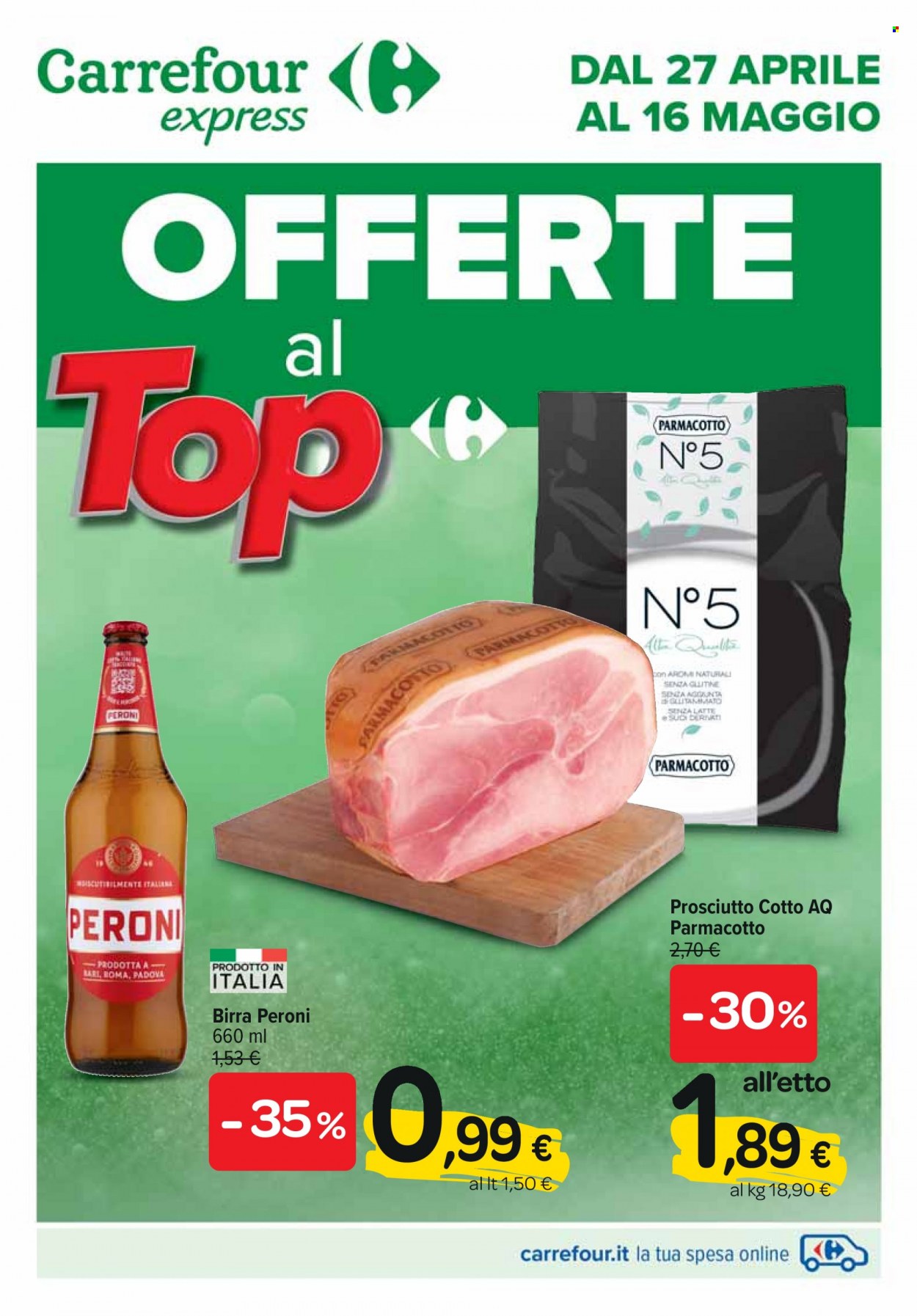 Volantino Carrefour - 27/4/2023 - 16/5/2023. Pagina 1