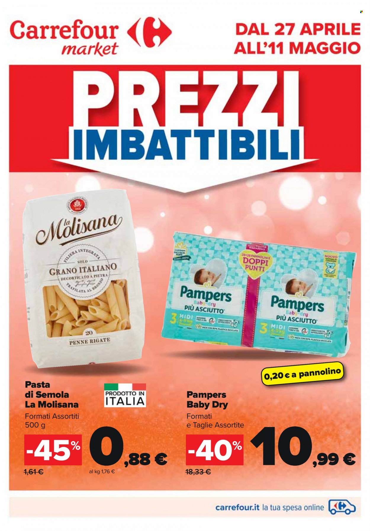 Leták Carrefour - 27.4.2023 - 11.5.2023. Strana 1