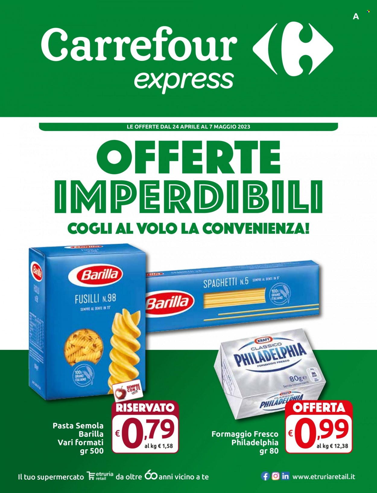 Volantino Carrefour - 24/4/2023 - 7/5/2023. Pagina 1