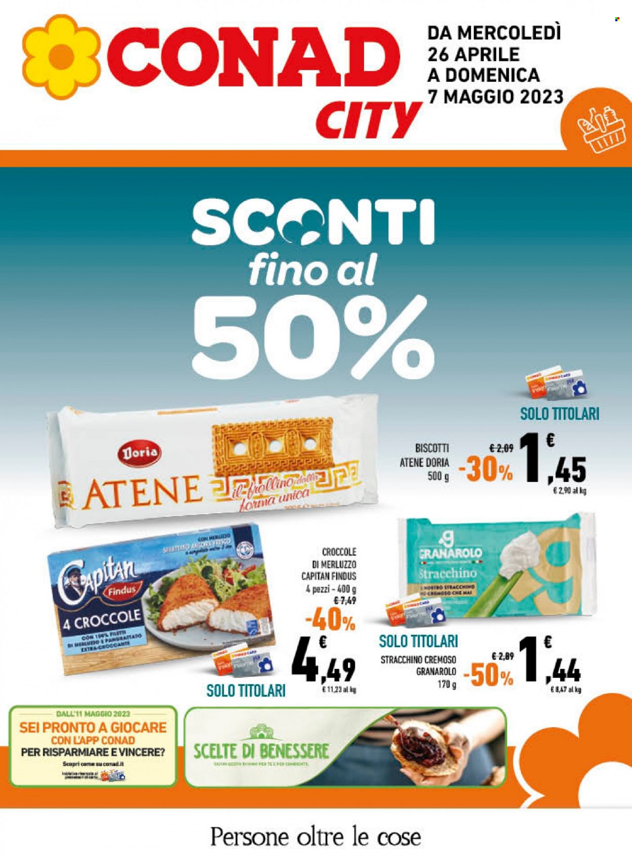 Volantino Conad - 26/4/2023 - 7/5/2023. Pagina 1