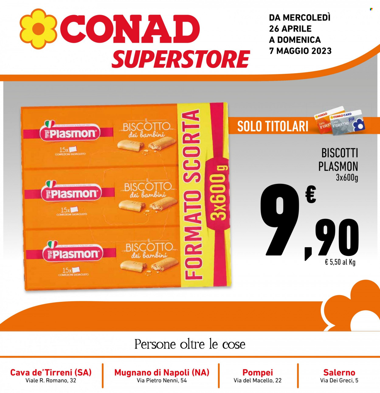 Volantino Conad - 26/4/2023 - 7/5/2023. Pagina 1