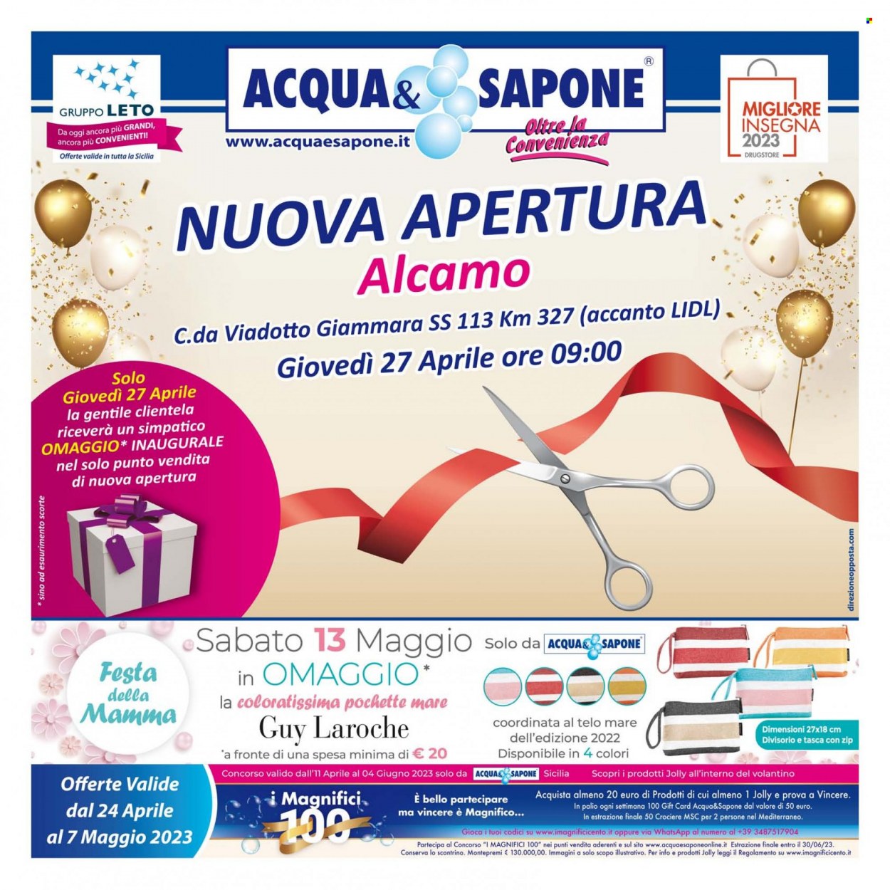 Volantino Acqua & Sapone - 27/4/2023 - 7/5/2023. Pagina 1