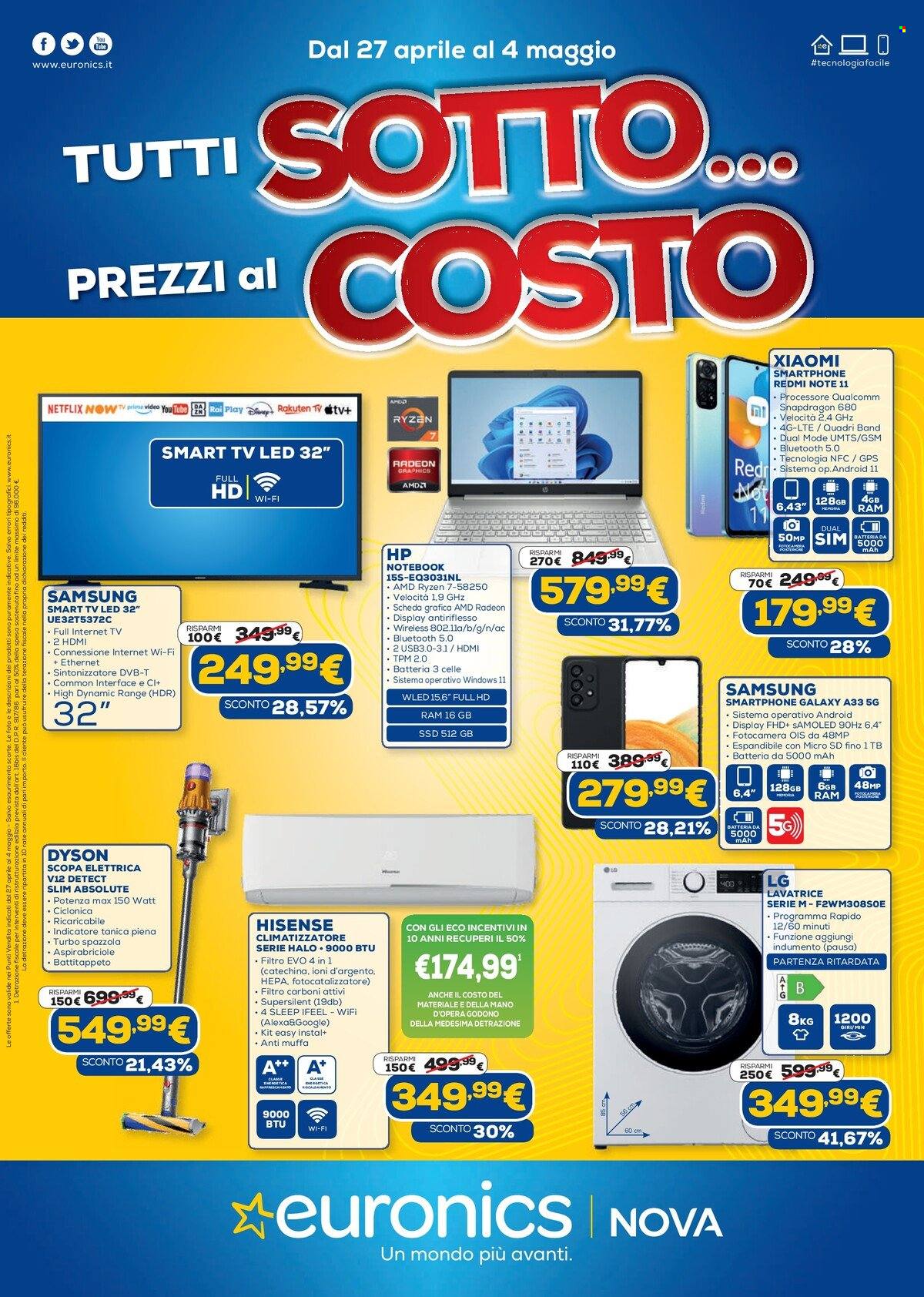 Volantino Euronics - 27/4/2023 - 4/5/2023. Pagina 1
