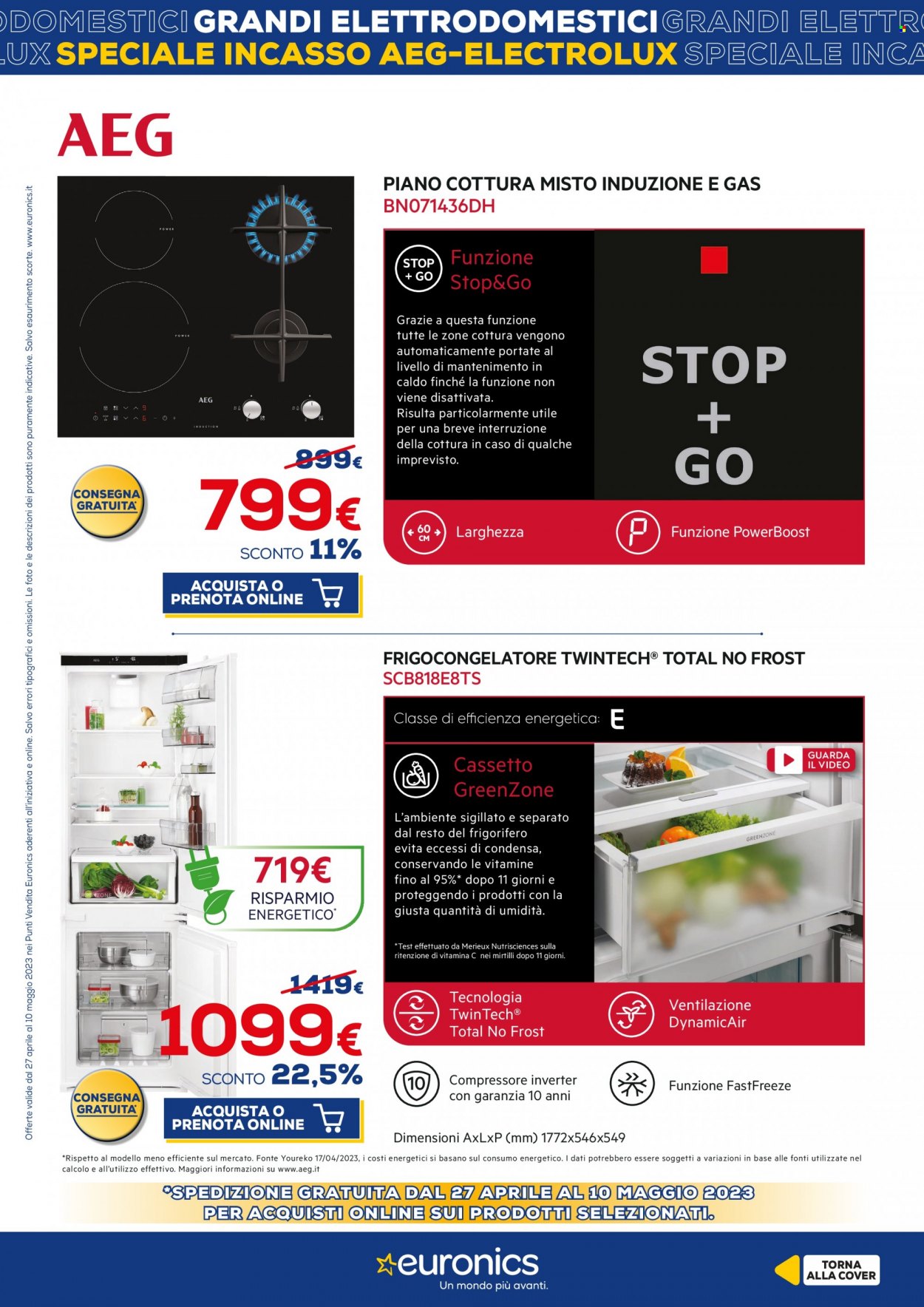 Volantino Euronics - 27/4/2023 - 10/5/2023. Pagina 3