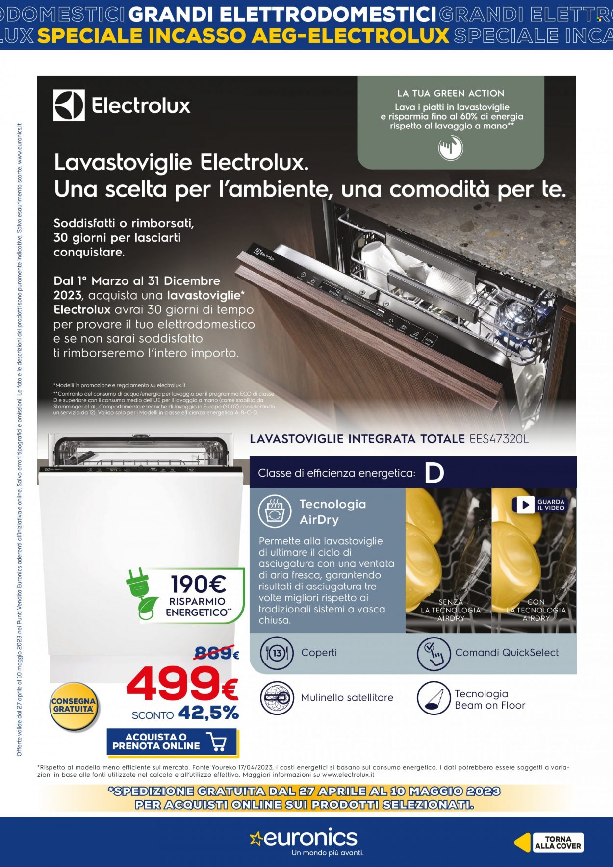 Volantino Euronics - 27/4/2023 - 10/5/2023. Pagina 7