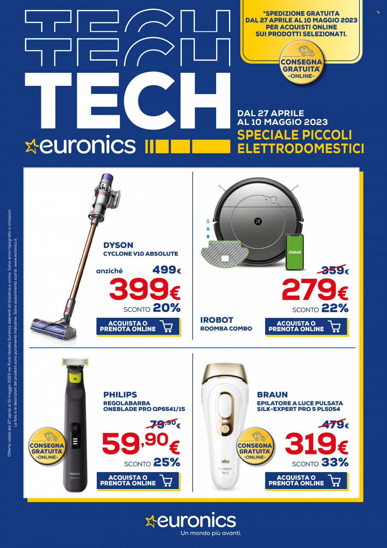Volantino Euronics - 27/4/2023 - 10/5/2023. Pagina 1