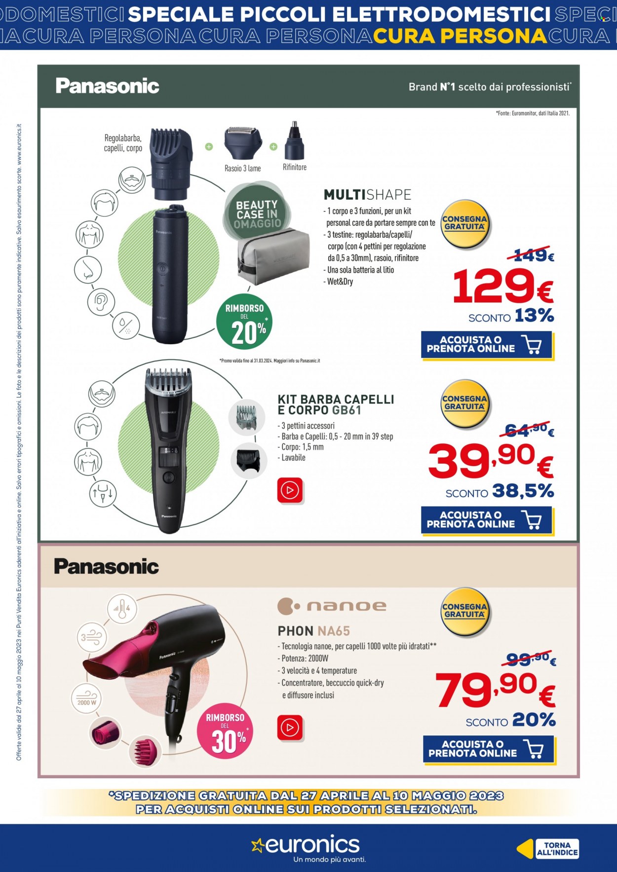 Volantino Euronics - 27/4/2023 - 10/5/2023. Pagina 29