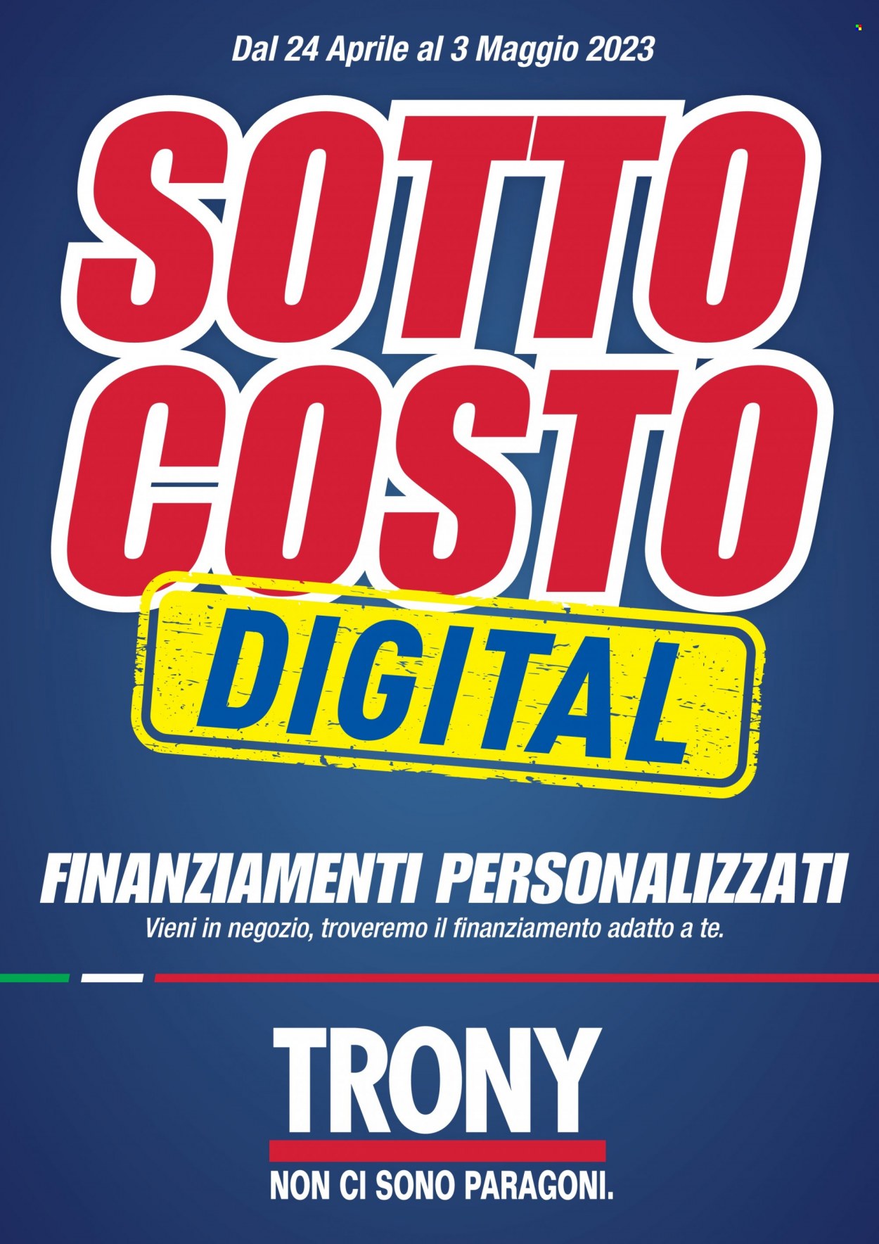Volantino Trony - 24/4/2023 - 3/5/2023. Pagina 1
