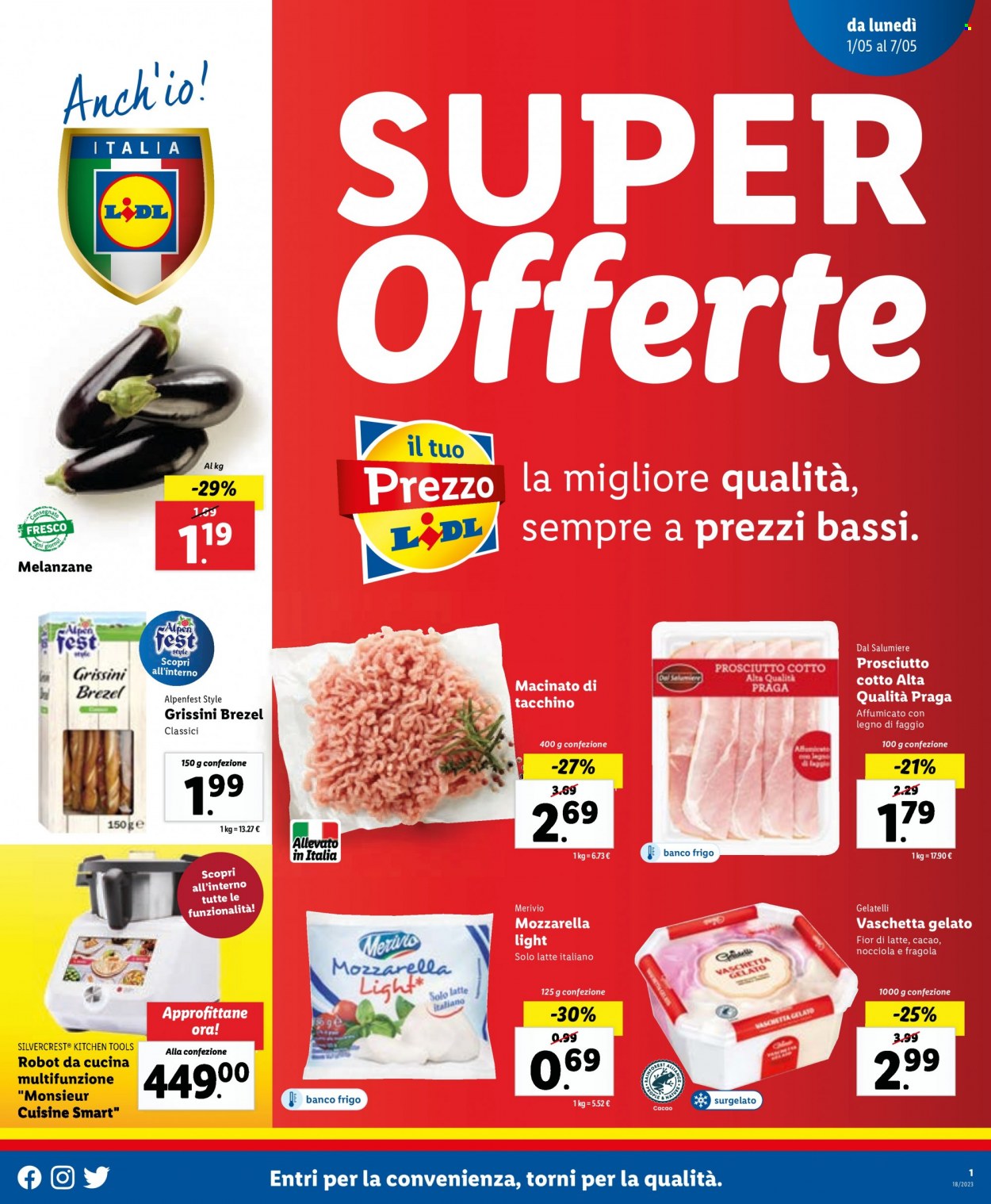 Volantino Lidl - 1/5/2023 - 7/5/2023. Pagina 1