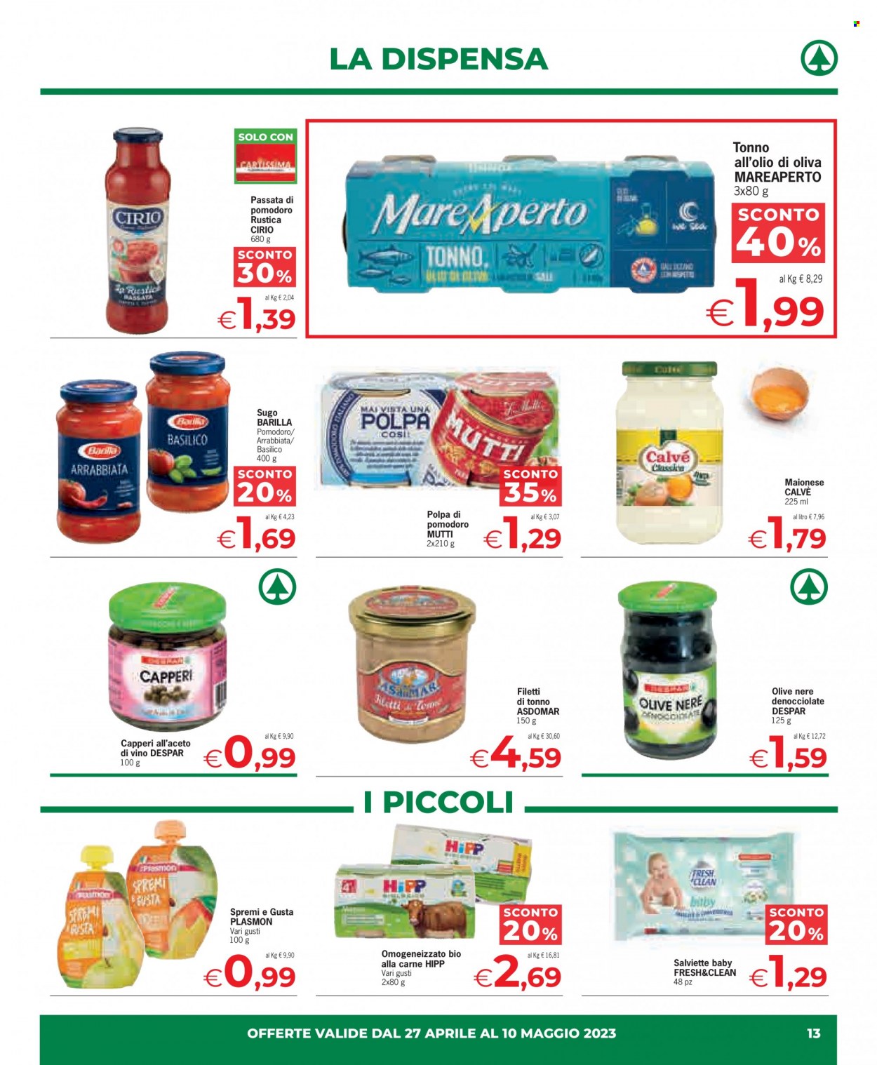 Volantino Eurospar - 27/4/2023 - 10/5/2023. Pagina 13