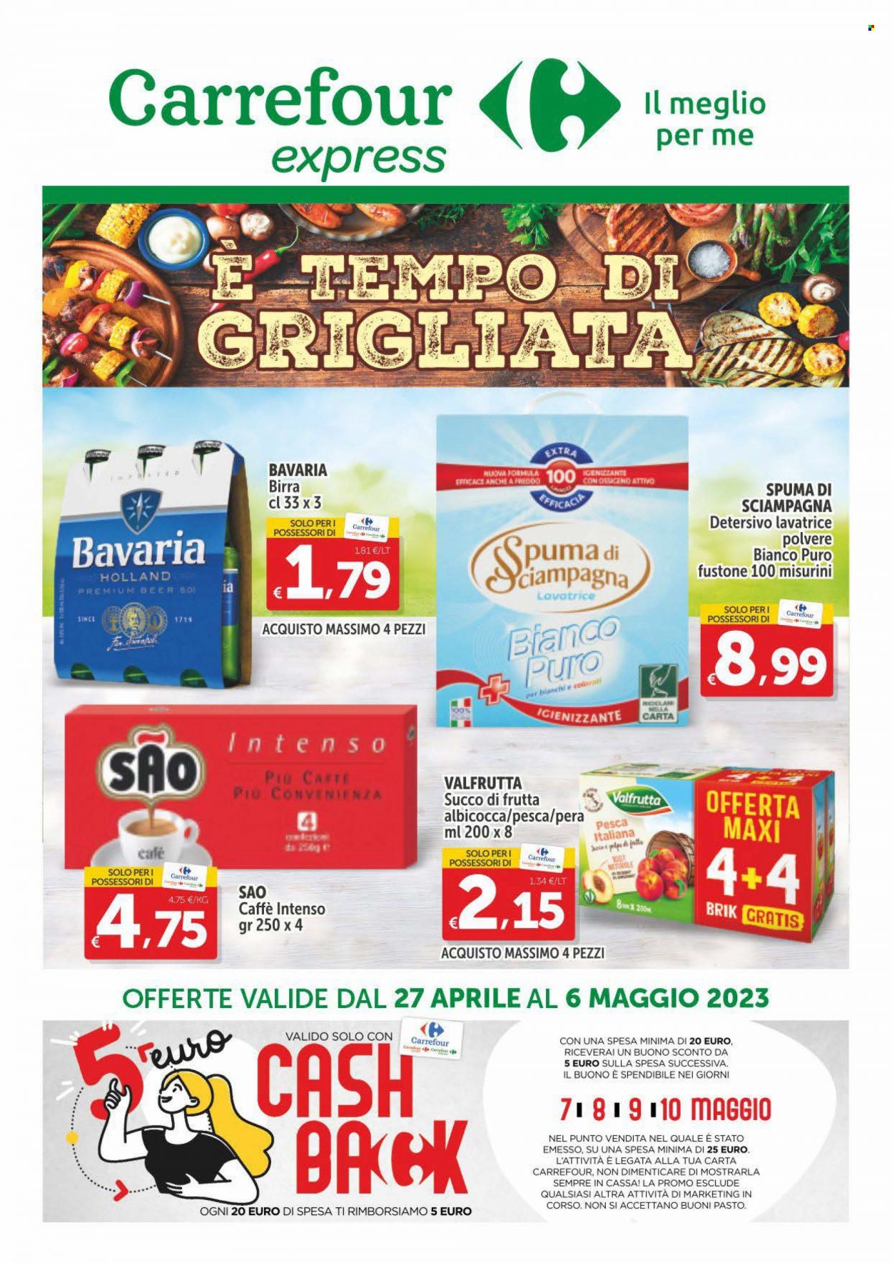 Leták Carrefour - 27.4.2023 - 6.5.2023. Strana 1