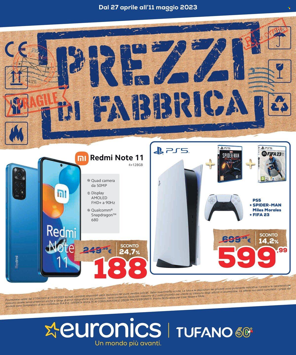 Volantino Euronics - 27/4/2023 - 11/5/2023. Pagina 1