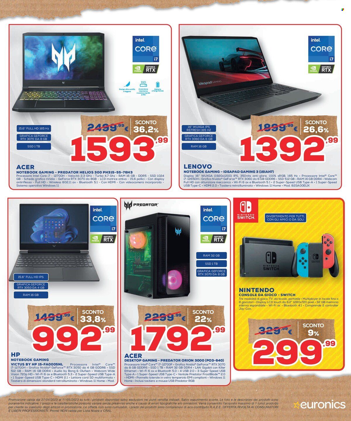 Volantino Euronics - 27/4/2023 - 11/5/2023. Pagina 9