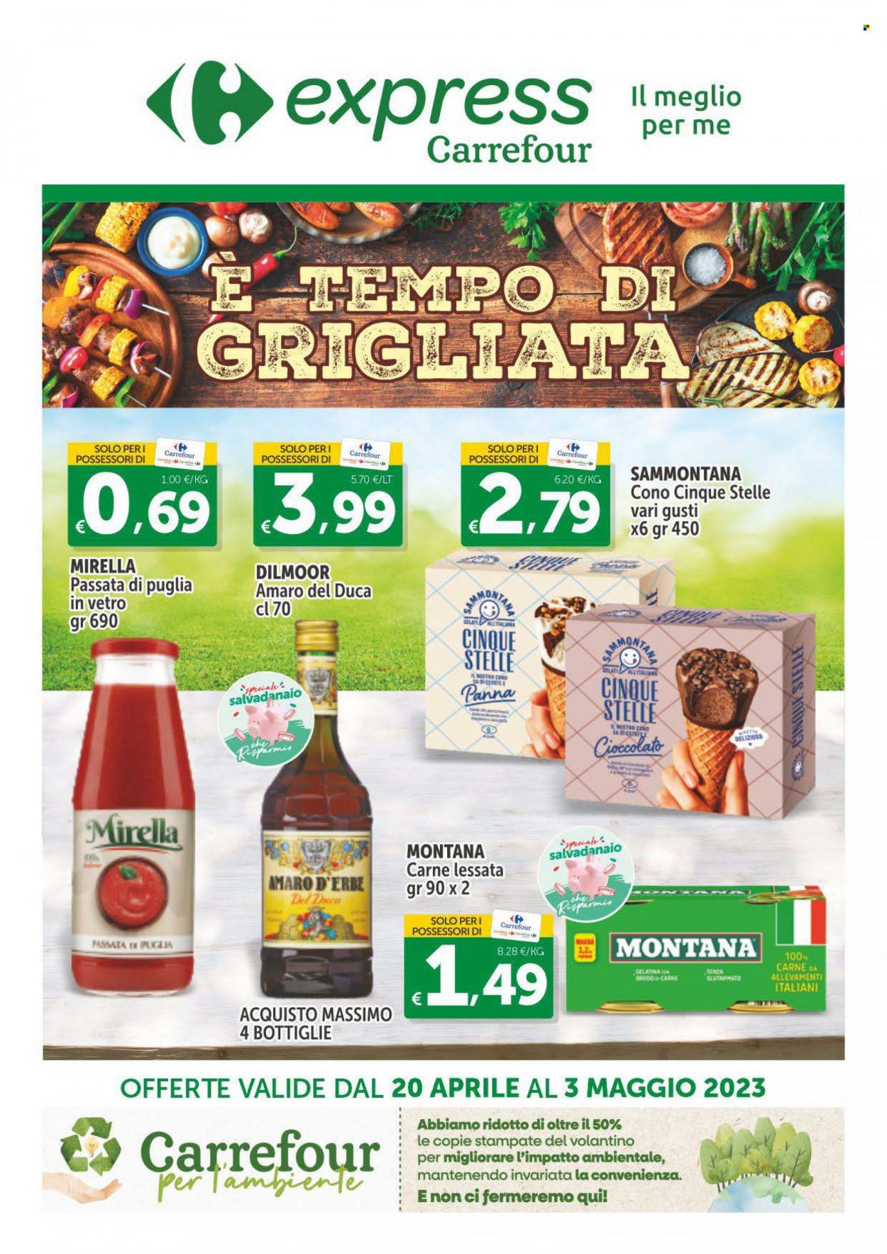 Volantino Carrefour - 20/4/2023 - 3/5/2023. Pagina 1