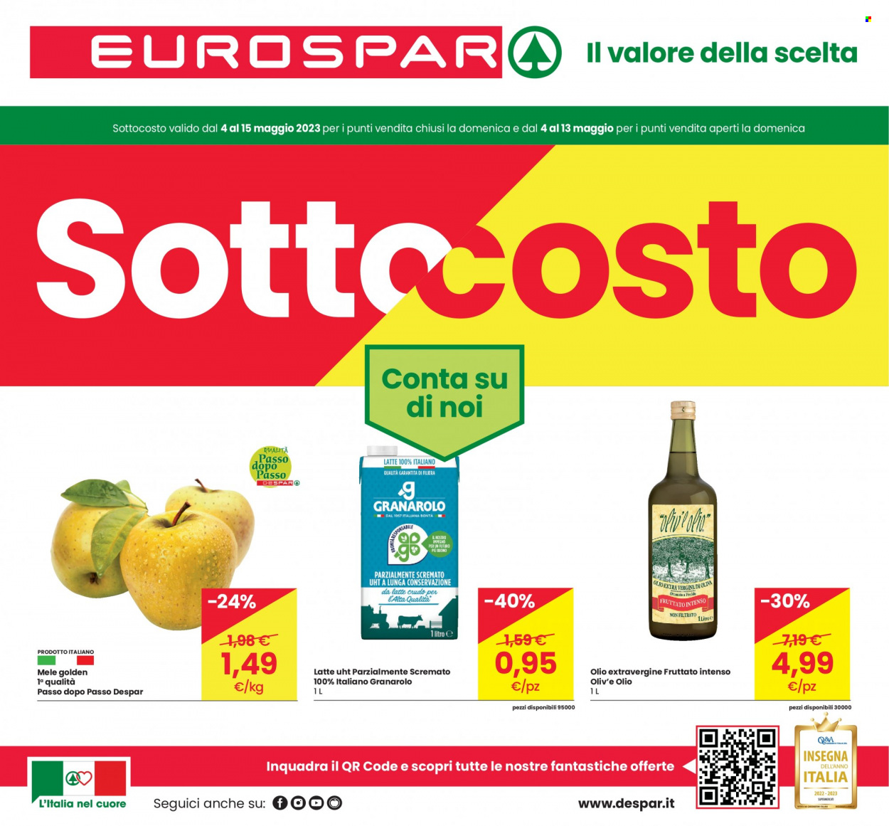 Volantino Eurospar - 4/5/2023 - 17/5/2023. Pagina 1
