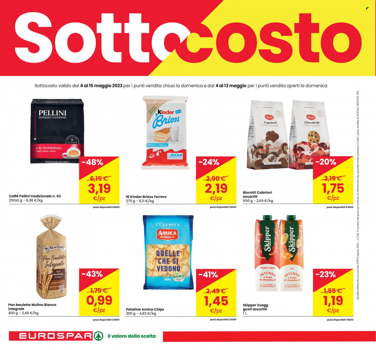 Volantino Eurospar - 4/5/2023 - 17/5/2023. Pagina 4