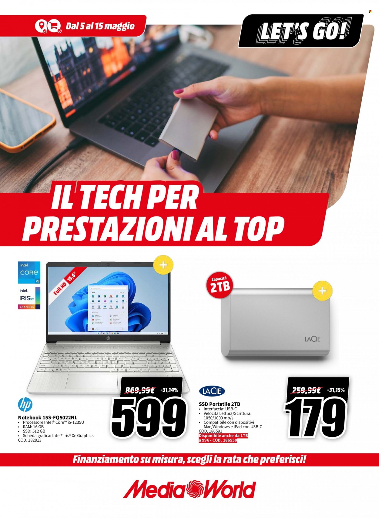 Volantino MediaWorld - 5/5/2023 - 15/5/2023. Pagina 1