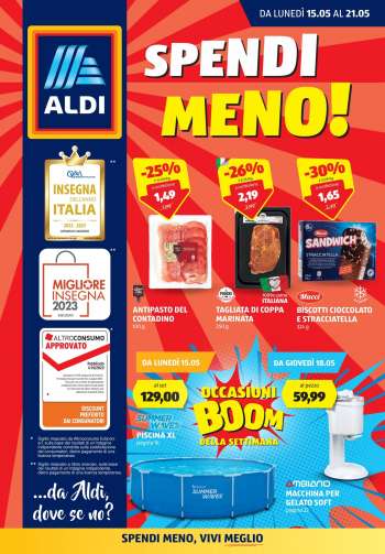 Volantino Aldi - 15/5/2023 - 21/5/2023.