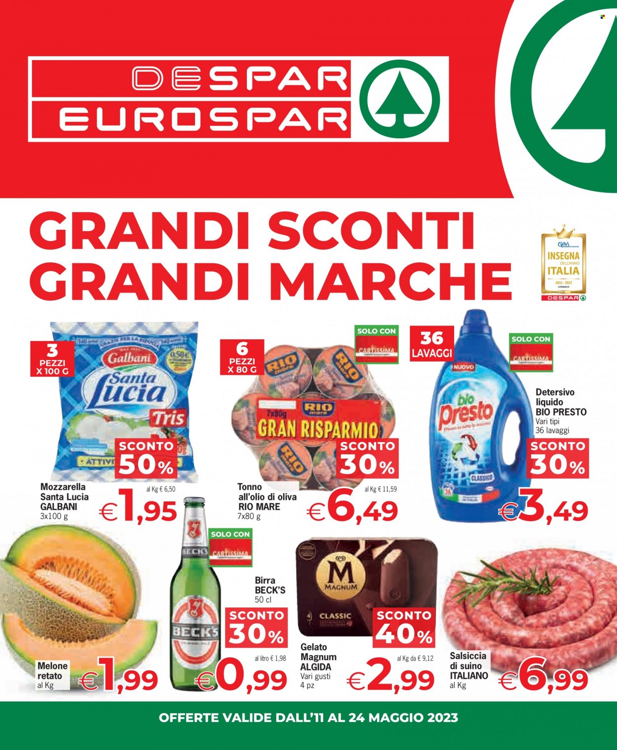 Volantino Eurospar - 11/5/2023 - 24/5/2023. Pagina 1