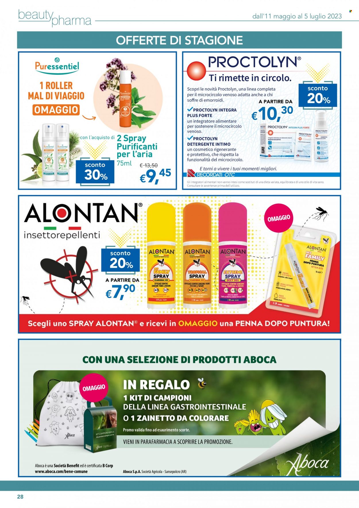 thumbnail - Volantino Migross - 11/5/2023 - 5/6/2023 - Prodotti in offerta - detergente, detergente intimo, Proctolyn, Aboca, integratore. Pagina 28.