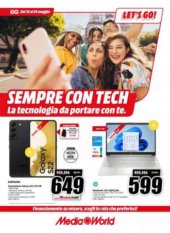 Volantino MediaWorld - 15/5/2023 - 24/5/2023.