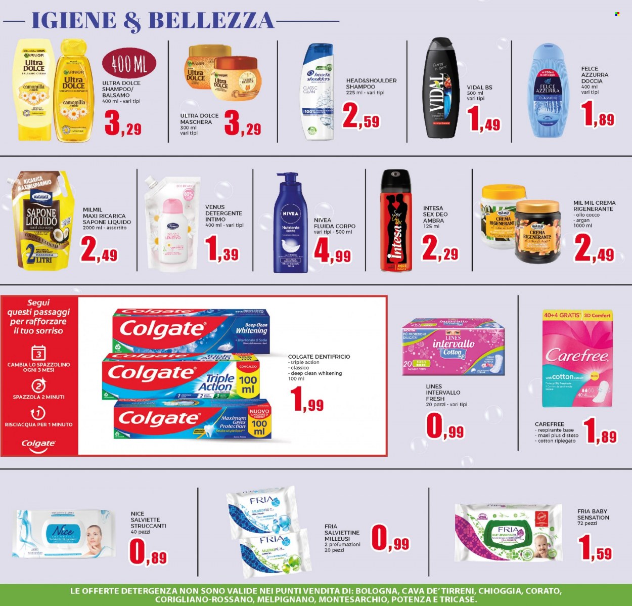 thumbnail - Volantino Happy Casa Store - 17/5/2023 - 4/6/2023 - Prodotti in offerta - detergente, spazzola, Felce Azzurra, spazzolino, maschera, doccia. Pagina 3.