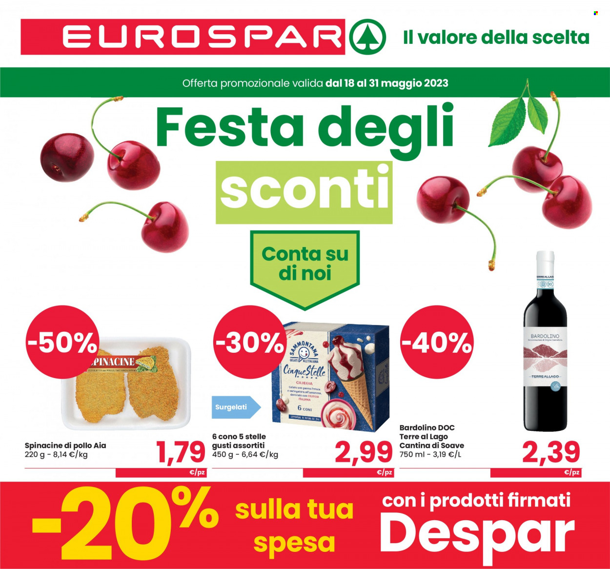 Volantino Eurospar - 18/5/2023 - 31/5/2023. Pagina 1