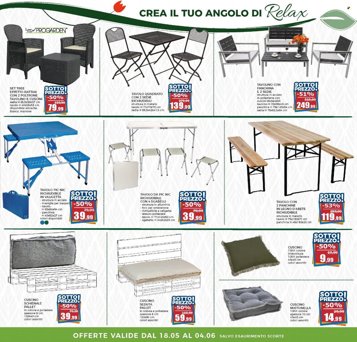 thumbnail - Volantino Happy Casa Store - 18/5/2023 - 4/6/2023 - Prodotti in offerta - poltrona, tavolino, sedia, sgabello, panchina, schienale. Pagina 27.