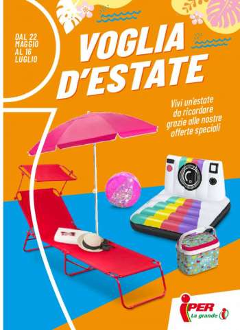 Volantino Iper, La grande i - 22/5/2023 - 16/7/2023.