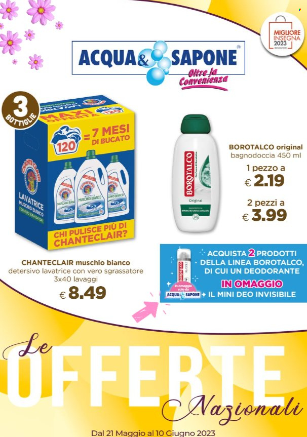 Volantino Acqua & Sapone - 21/5/2023 - 10/6/2023. Pagina 1