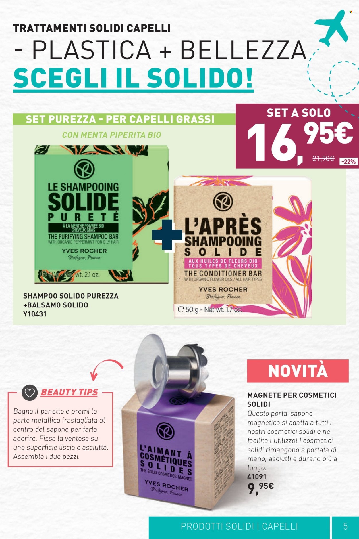 thumbnail - Volantino Yves Rocher - 24/5/2023 - 12/6/2023 - Prodotti in offerta - Yves Rocher, sapone, balsamo, shampoo, shampoo solido. Pagina 7.