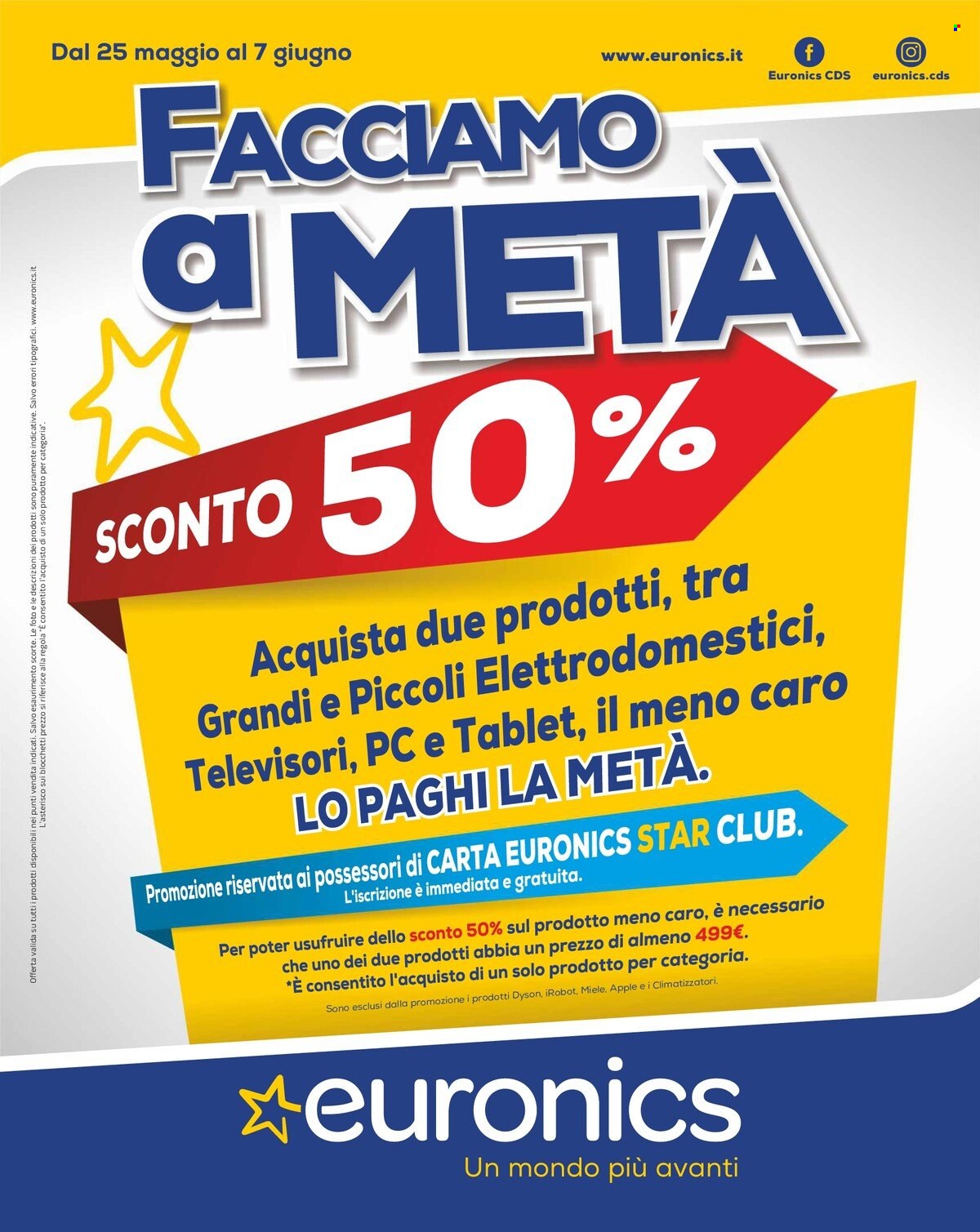 Volantino Euronics - 25/5/2023 - 7/6/2023. Pagina 1