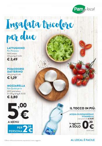 Volantino Pam local.