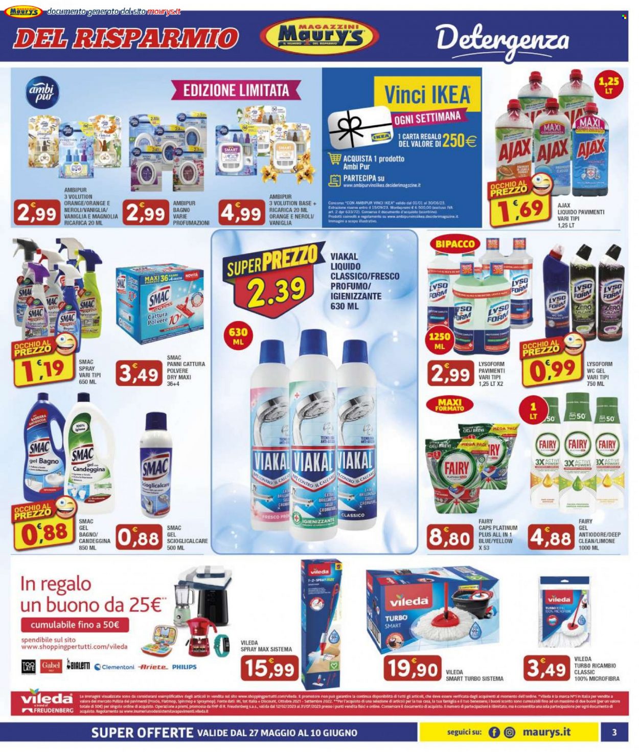 Volantino Maury's - 27/5/2023 - 10/6/2023. Pagina 3