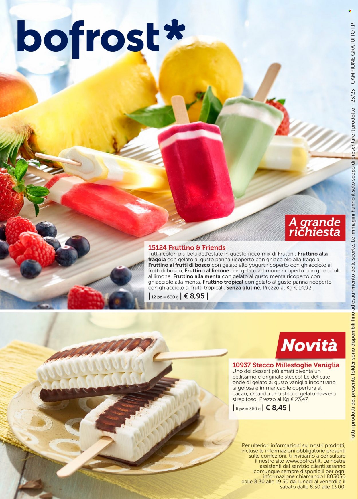 thumbnail - Volantino Bofrost - 5/6/2023 - 17/6/2023 - Prodotti in offerta - gelato, gelato su stecco. Pagina 8.