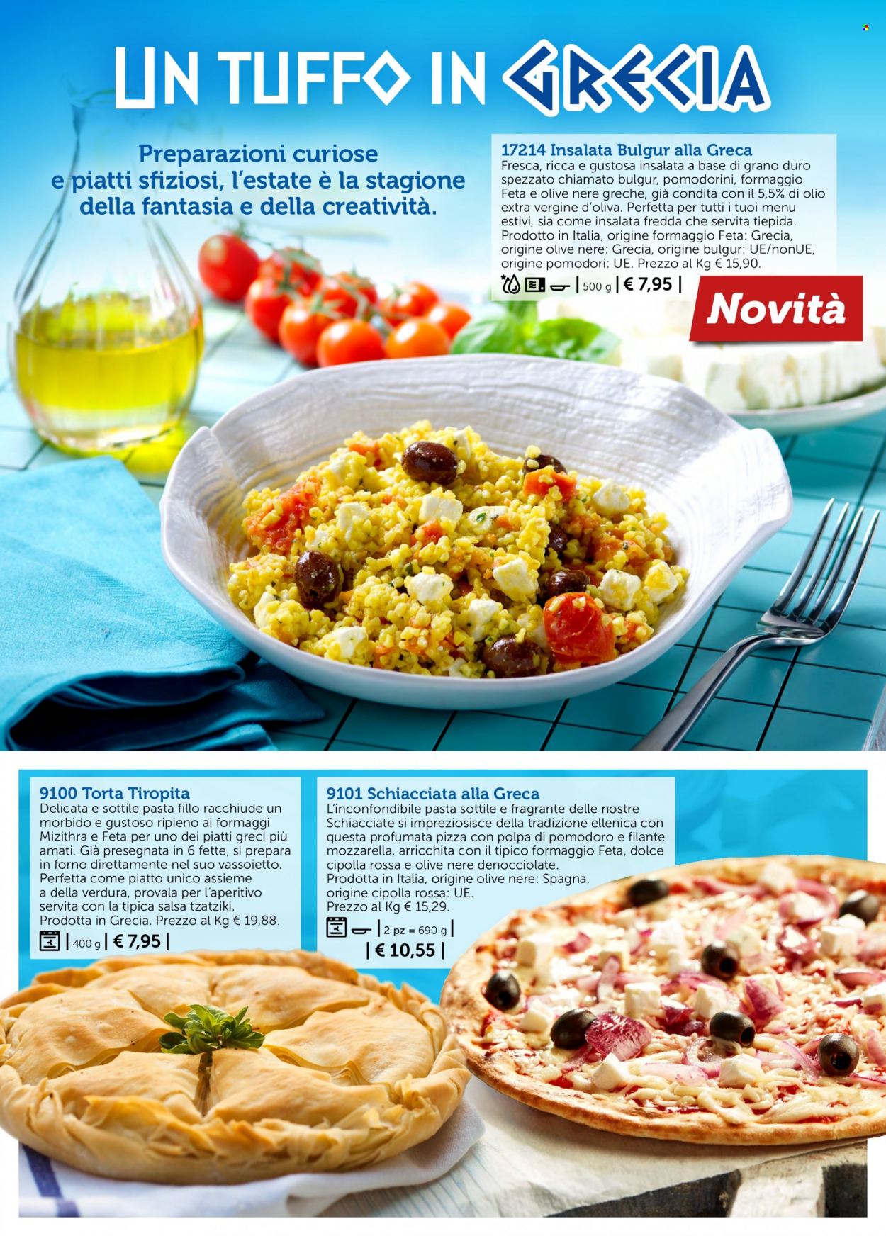 thumbnail - Volantino Bofrost - 19/6/2023 - 1/7/2023 - Prodotti in offerta - torta, tzatziki, mozzarella, pasta fillo, pizza, olio extra vergine di oliva, aperitivo. Pagina 5.