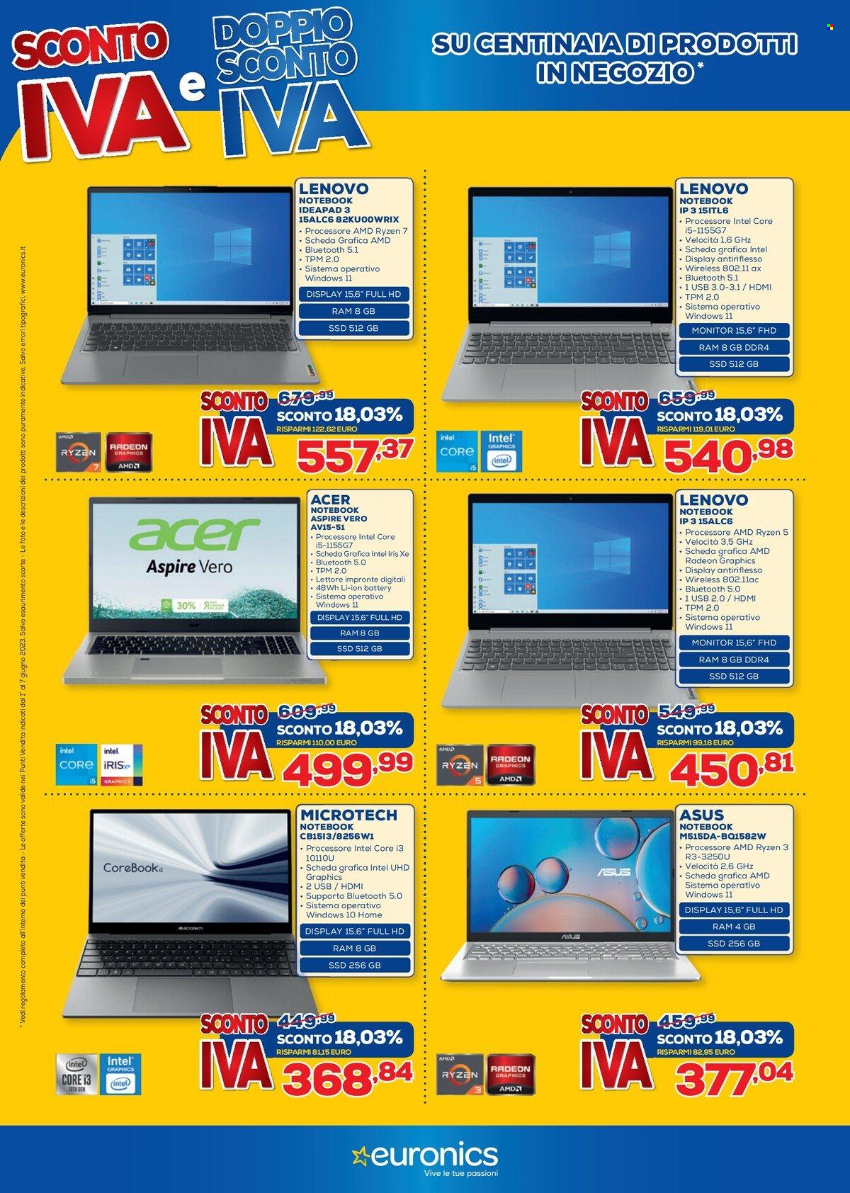 Volantino Euronics - 1/6/2023 - 7/6/2023. Pagina 11