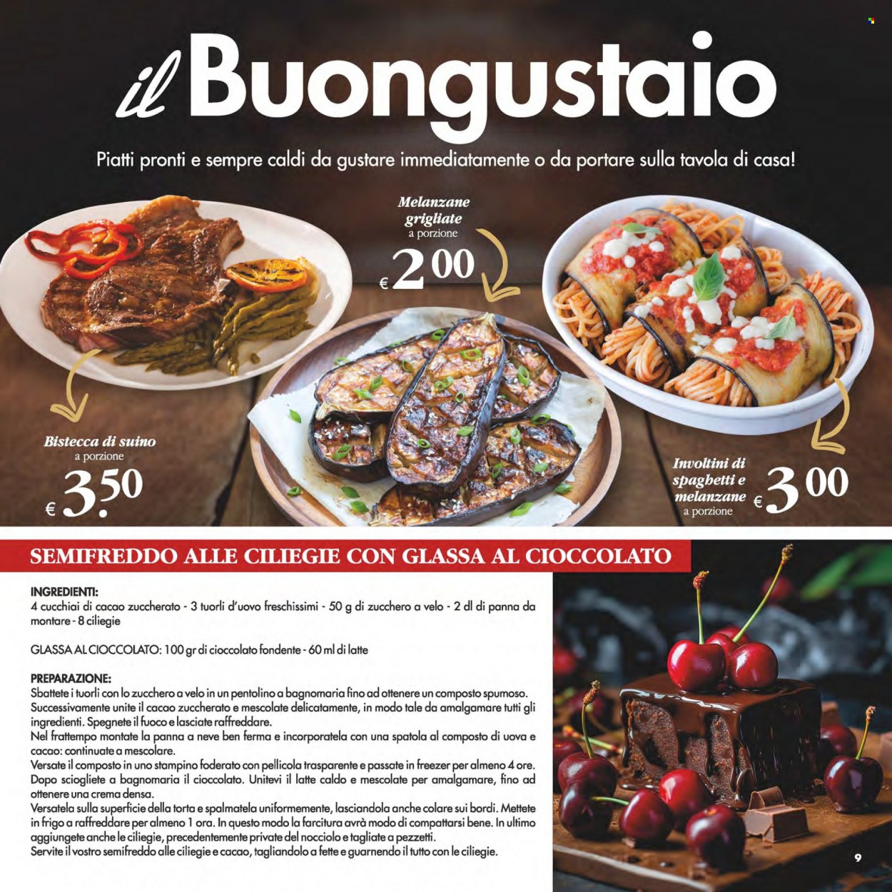 thumbnail - Volantino Deco - 1/6/2023 - 12/6/2023 - Prodotti in offerta - torta, bistecca, bistecca di suino, suino, involtini, panna da montare, melanzane grigliate, spaghetti, glassa di aceto balsamico. Pagina 9.